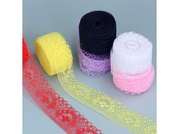 Listing 5 of 9 for 10yards Lace Ribbon Bilateral Handicrafts Embroidered Lace Fabric Trim Lace
