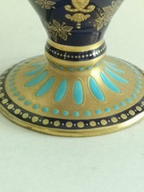 Listing 7 of 11 for Antique Royal Doulton double handle vase signed E Wood early1900s