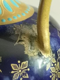 Listing 10 of 11 for Antique Royal Doulton double handle vase signed E Wood early1900s