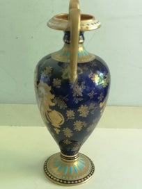 Listing 2 of 11 for Antique Royal Doulton double handle vase signed E Wood early1900s
