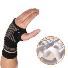 Listing 4 of 7 for New Copper Compression Gloves Sports Wrist Arthritis Gloves Elastic Palm Brace