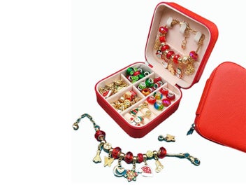 Listing 3 of 8 for 66PCS Christmas Charm Bracelet Kit Jewelry Making Supply DIY Bead Set Xmas Gift