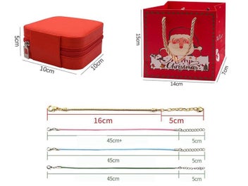 Listing 8 of 8 for 66PCS Christmas Charm Bracelet Kit Jewelry Making Supply DIY Bead Set Xmas Gift