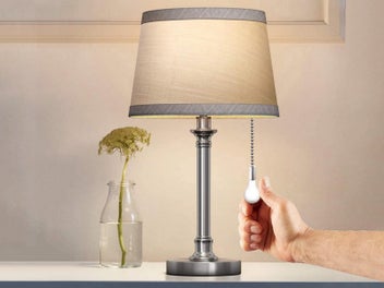 Listing 3 of 6 for Ceiling Fan Light Bulb Pull Chain Beaded Ball Extension Connector Decor Silver