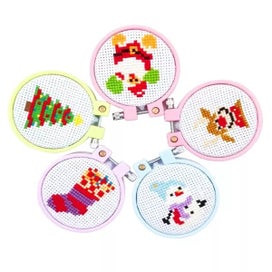 Listing 7 of 9 for 1PC Embroidery Hoops 7-25cm Round Cross Stitch Rack Plastic Embroidery Hoop