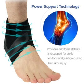 Listing 9 of 14 for NEW Ankle Support Sports Protection Compression Sleeve Sport Foot Wrap