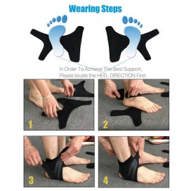 Listing 10 of 14 for NEW Ankle Support Sports Protection Compression Sleeve Sport Foot Wrap