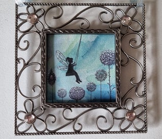 Listing 1 of 5 for Original artwork - NEW - Fairy - acrylic and Ink - whimsical and magical