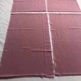 Listing 3 of 10 for Vintage Japanese Silk Fabric Pieces X4