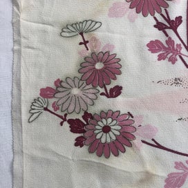 Listing 10 of 19 for Vintage Japanese Silk Fabric Pieces X2 Kimono Panels