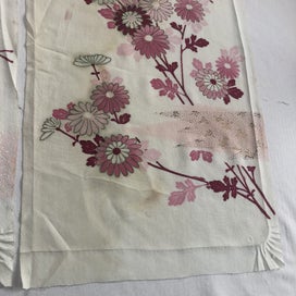 Listing 18 of 19 for Vintage Japanese Silk Fabric Pieces X2 Kimono Panels