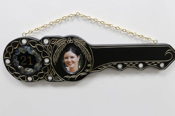 Listing 4 of 8 for Native Wooden Black 21st key SJ418 with laser engraving