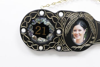 Listing 5 of 8 for Native Wooden Black 21st key SJ418 with laser engraving