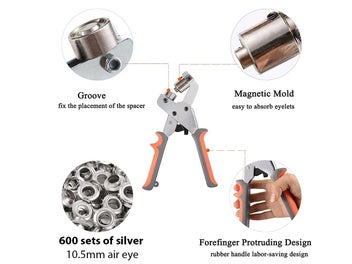 Listing 9 of 10 for Eyelet Grommet Tool Kit (Over Stocked)