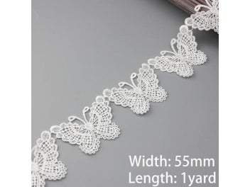 Listing 8 of 10 for 1 Yard/lot White Handmade Lace Jewelry Patchwork Material Ribbon For DIY Sewing
