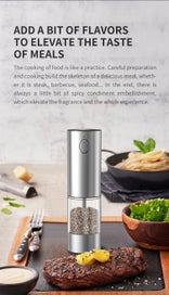 Listing 3 of 5 for 2 Pcs Electric Salt and Pepper Grinder Set, Rechargeable Mill Grinder
