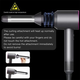 Listing 4 of 5 for Hair Dryer Attachment For Self Curling Compatible With Dyson Dryers