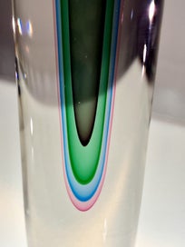 Listing 4 of 15 for Huge Murano Glass 1970s Luigi Mellara Candle Holder (Michael Barrymore col)