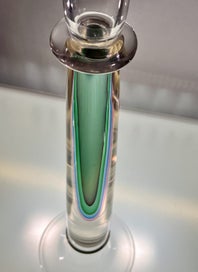 Listing 9 of 15 for Huge Murano Glass 1970s Luigi Mellara Candle Holder (Michael Barrymore col)