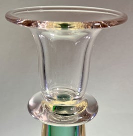 Listing 11 of 15 for Huge Murano Glass 1970s Luigi Mellara Candle Holder (Michael Barrymore col)
