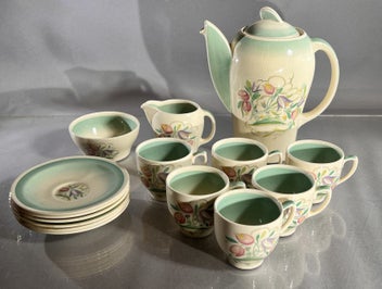 Listing 1 of 16 for Susie Cooper Art Deco "Dresden" Coffee Set
