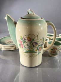 Listing 2 of 16 for Susie Cooper Art Deco "Dresden" Coffee Set