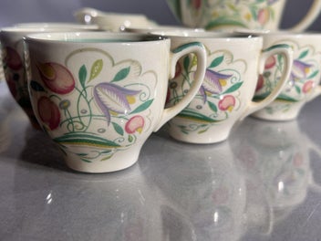 Listing 7 of 16 for Susie Cooper Art Deco "Dresden" Coffee Set
