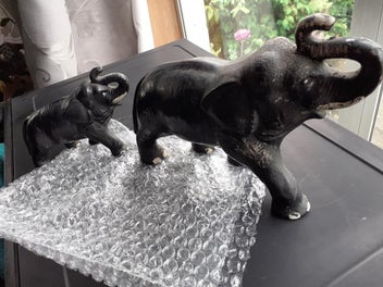 Listing 10 of 20 for Black SylvaC Elephant Pair - 768 & 769 **PRICE REDUCED**