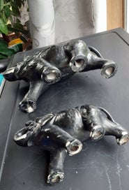 Listing 18 of 20 for Black SylvaC Elephant Pair - 768 & 769 **PRICE REDUCED**