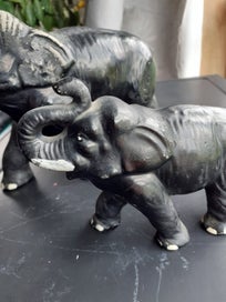 Listing 20 of 20 for Black SylvaC Elephant Pair - 768 & 769 **PRICE REDUCED**