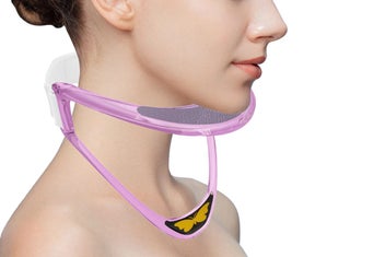 Listing 3 of 3 for Cervical Neck Brace Adjustable Posture Correction Stretcher for Pain Relief-Pink