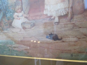 Listing 4 of 5 for MOTHER + CHILD,LOVELY PAINTING BY JOHN SCOTT (1850-1919)