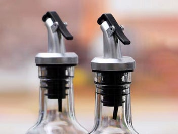 Listing 2 of 10 for 2Pcs 250ml Glass Bottle Kitchen Tools Olive Oil Vinegar Pourer Dispenser