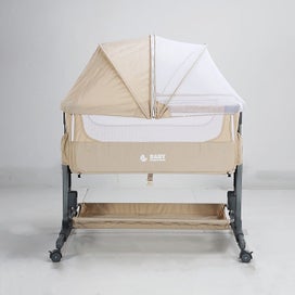 Listing 2 of 17 for Baby Brightness Co Sleeper Bassinet Beige IN STOCK