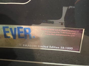 Listing 3 of 6 for Suicide Squad Framed Movie Art