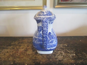 Listing 2 of 6 for SPODE BLUE & WHITE ITALIAN COFFEE POT.