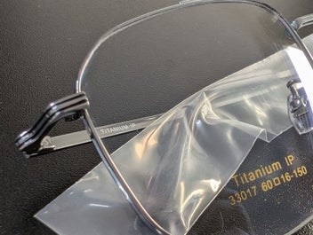 Listing 3 of 6 for Metal Titanium Glossy Wide Prescription Eyeglasses Frame 60?16-150