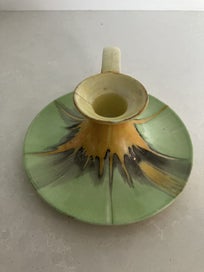Listing 3 of 18 for Rare Shelley 'Harmony Dripware' chamber stick/candle holder -c.1930