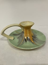 Listing 2 of 18 for Rare Shelley 'Harmony Dripware' chamber stick/candle holder -c.1930