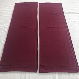 Listing 5 of 9 for Vintage Japanese Purple Silk Kimono Panels X2 Fabric Pieces