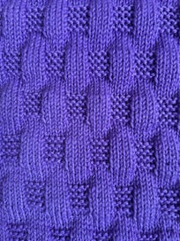 Listing 2 of 2 for VIOLET - Hand-Knitted CRIB / BASSINET BLANKET