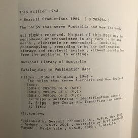 Listing 4 of 20 for THE SHIPS THAT SERVE AUSTRALIA & NEW ZEALAND: Volumes One and Two by Bob Fildes