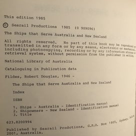 Listing 14 of 20 for THE SHIPS THAT SERVE AUSTRALIA & NEW ZEALAND: Volumes One and Two by Bob Fildes