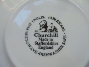 Listing 6 of 6 for Churchill (England) 'Blue Willow' cup and saucer duo