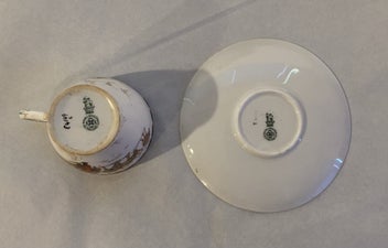 Listing 7 of 8 for SALE! Royal Doulton Antique Christmas Series Small Cup and Saucer - Rare