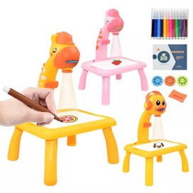 Listing 4 of 10 for Kids Mini Led Art Drawing Table Toy Set With Box Projector For Kid Drawing