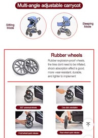Listing 6 of 7 for Luxury Reversible Baby Stroller | Newborn to Toddler (0–36M)