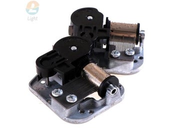 Listing 3 of 10 for 7 Songs Mechanical DIY Windup Music Box Sankyo Movement Screws Key Christmas