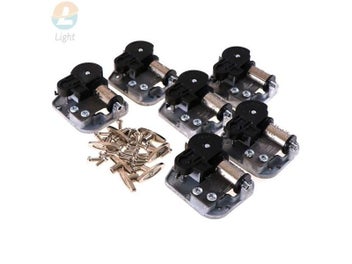 Listing 4 of 10 for 7 Songs Mechanical DIY Windup Music Box Sankyo Movement Screws Key Christmas