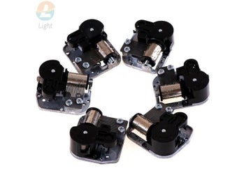 Listing 5 of 10 for 7 Songs Mechanical DIY Windup Music Box Sankyo Movement Screws Key Christmas